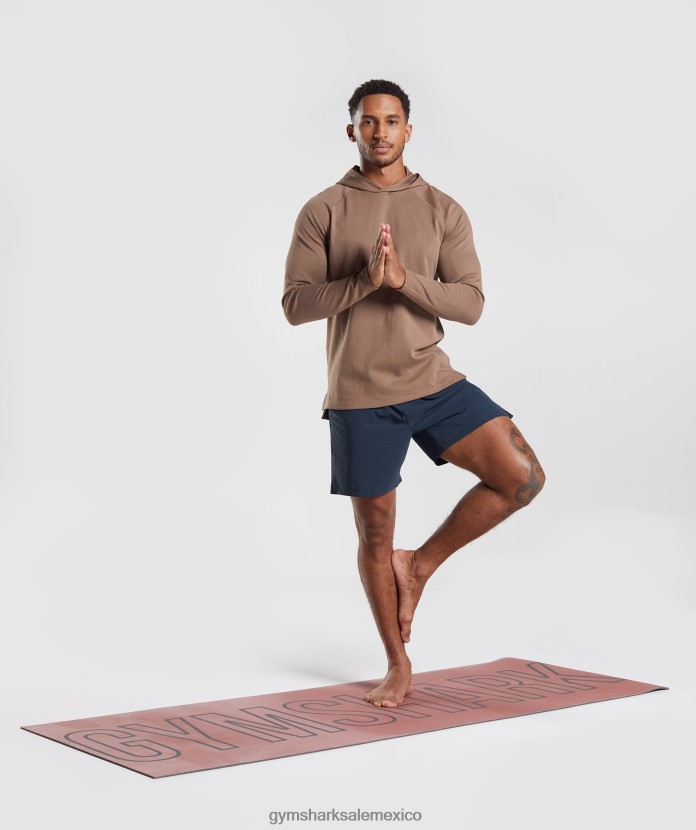 Gymshark sudadera con capucha de estudio alma marrón hombres 04BZTL846 - Gymshark Mujer