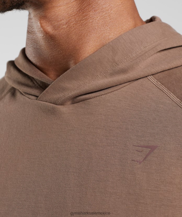 Gymshark sudadera con capucha de estudio alma marrón hombres 04BZTL846 - Gymshark Mujer