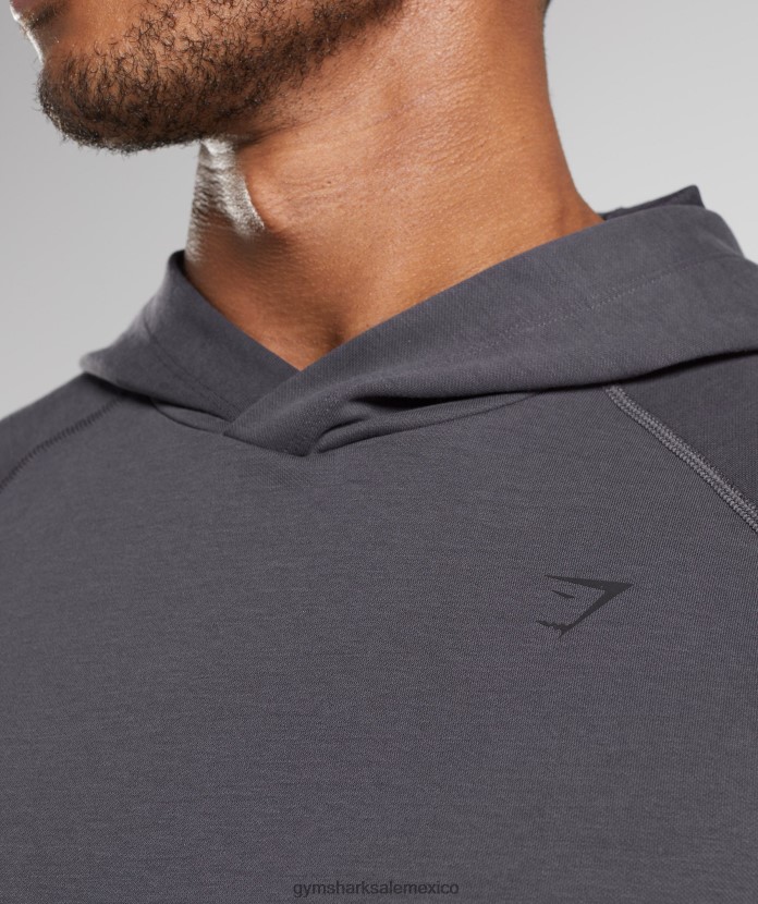 Gymshark sudadera con capucha de estudio gris ónix hombres 04BZTL867 - Gymshark Mexico
