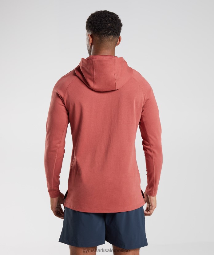 Gymshark sudadera con capucha de estudio rosa marrón hombres 04BZTL848 - Gymshark Sale