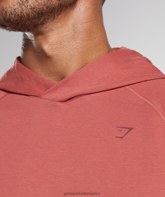 Gymshark sudadera con capucha de estudio rosa marrón hombres 04BZTL848 - Gymshark Sale