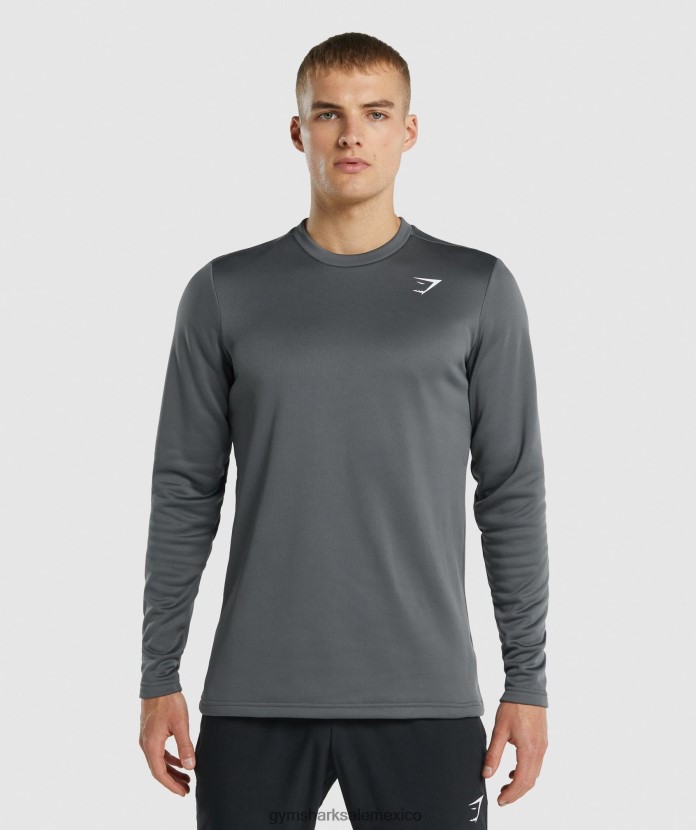 Gymshark sudadera con capucha de llegada carbón hombres 04BZTL870 - Gymshark Hombre