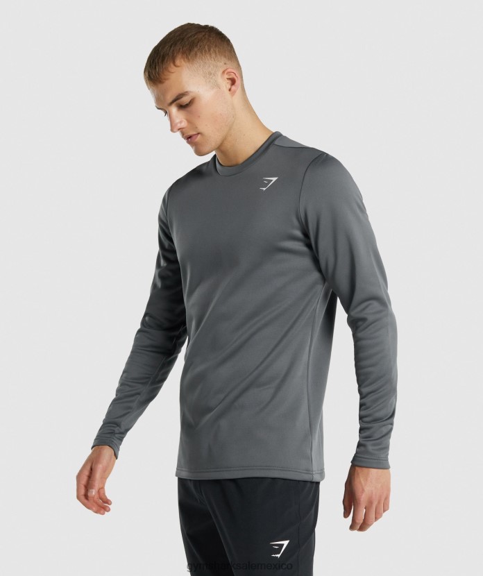 Gymshark sudadera con capucha de llegada carbón hombres 04BZTL870 - Gymshark Hombre