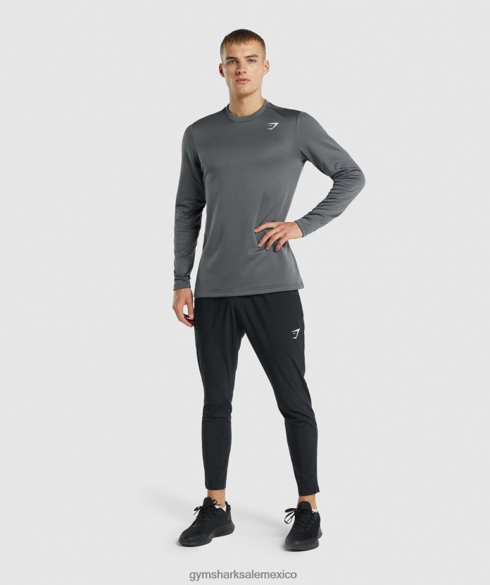 Gymshark sudadera con capucha de llegada carbón hombres 04BZTL870 - Gymshark Hombre