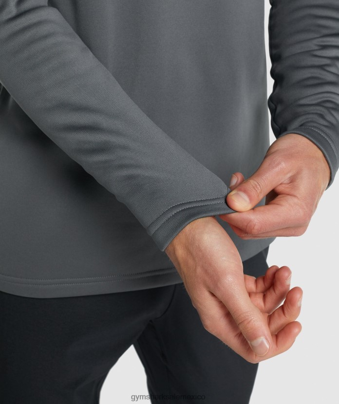 Gymshark sudadera con capucha de llegada carbón hombres 04BZTL870 - Gymshark Hombre