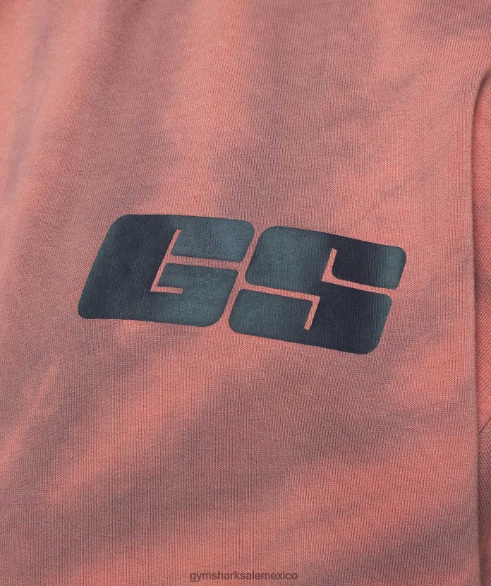 Gymshark sudadera con capucha del día de descanso Rosa terracota/granate polvoriento/lavado óptico en espiral hombres 04BZTL798 - Gymshark Sale