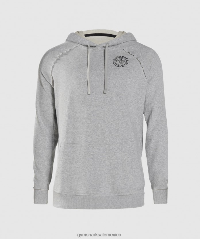 Gymshark sudadera con capucha heredada marga gris claro hombres 04BZTL837 - Gymshark Mexico
