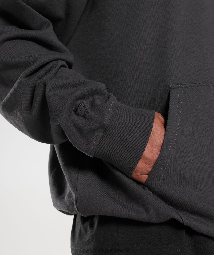 Gymshark sudadera con capucha para el día de descanso gris ónix hombres 04BZTL801 - Gymshark Mujer