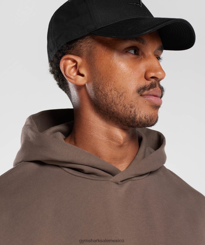 Gymshark sudadera con capucha para el día de descanso marrón trufa hombres 04BZTL876 - Gymshark Mujer