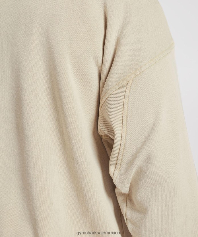 Gymshark sudadera con capucha universitaria gris guijarro/lavado ácido hombres 04BZTL805 - Gymshark Hombre