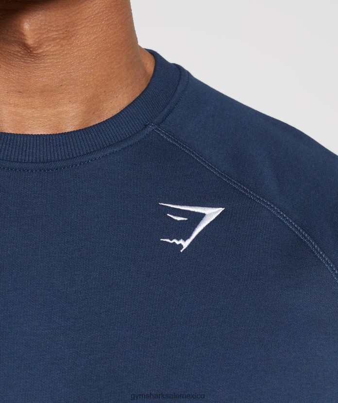 Gymshark sudadera con escudo marina de guerra hombres 04BZTL814 - Gymshark México