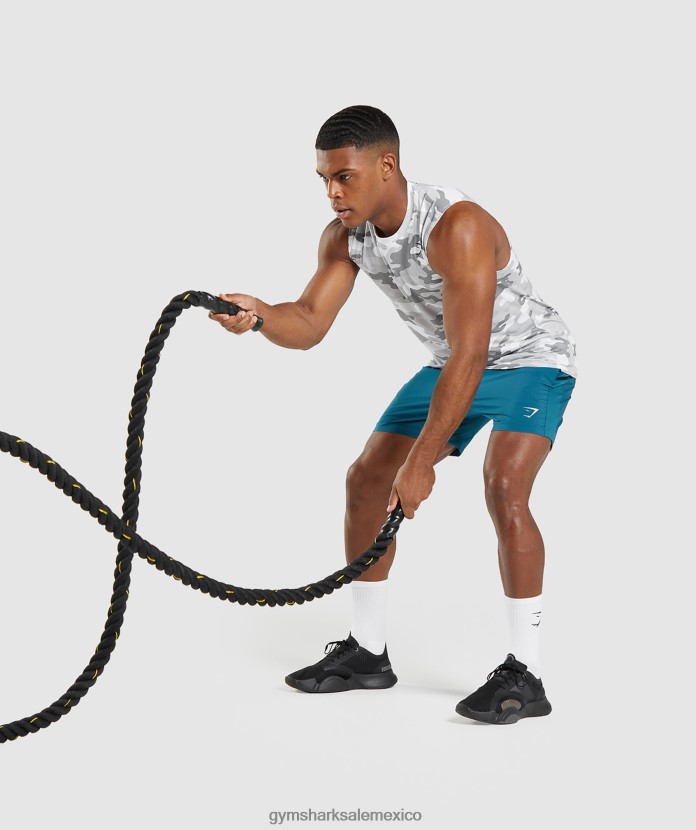 Gymshark camiseta sin mangas llegada estampado gris claro hombres 04BZTL905 - Gymshark Hombre