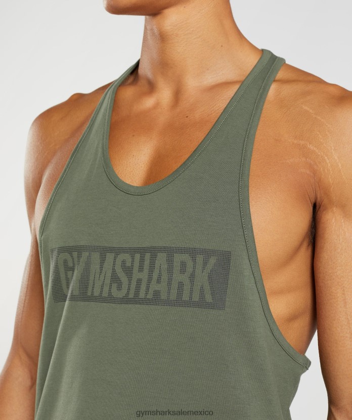 Gymshark larguero de bloque núcleo de oliva hombres 04BZTL1014 - Gymshark México