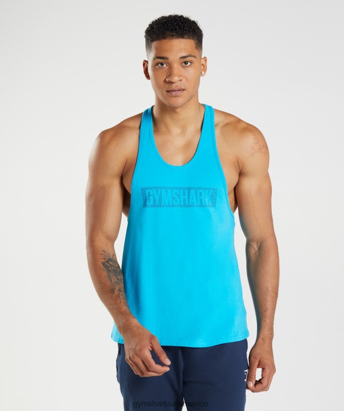 Gymshark larguero de bloque tiburón azul hombres 04BZTL1007 - Gymshark Mexico