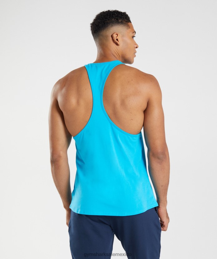 Gymshark larguero de bloque tiburón azul hombres 04BZTL1007 - Gymshark Mexico