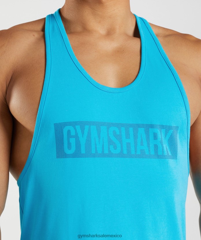 Gymshark larguero de bloque tiburón azul hombres 04BZTL1007 - Gymshark Mexico