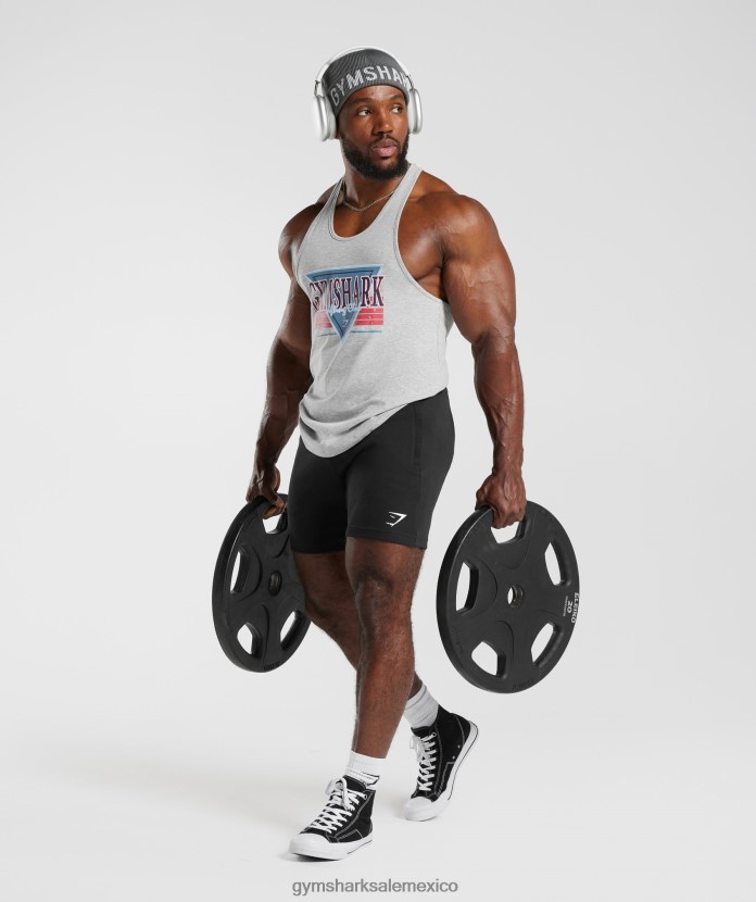 Gymshark larguero de microondas Marga gris claro hombres 04BZTL989 - Gymshark México