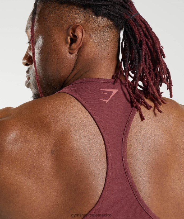 Gymshark larguero de poder marrón cereza hombres 04BZTL1003 - Gymshark Sale