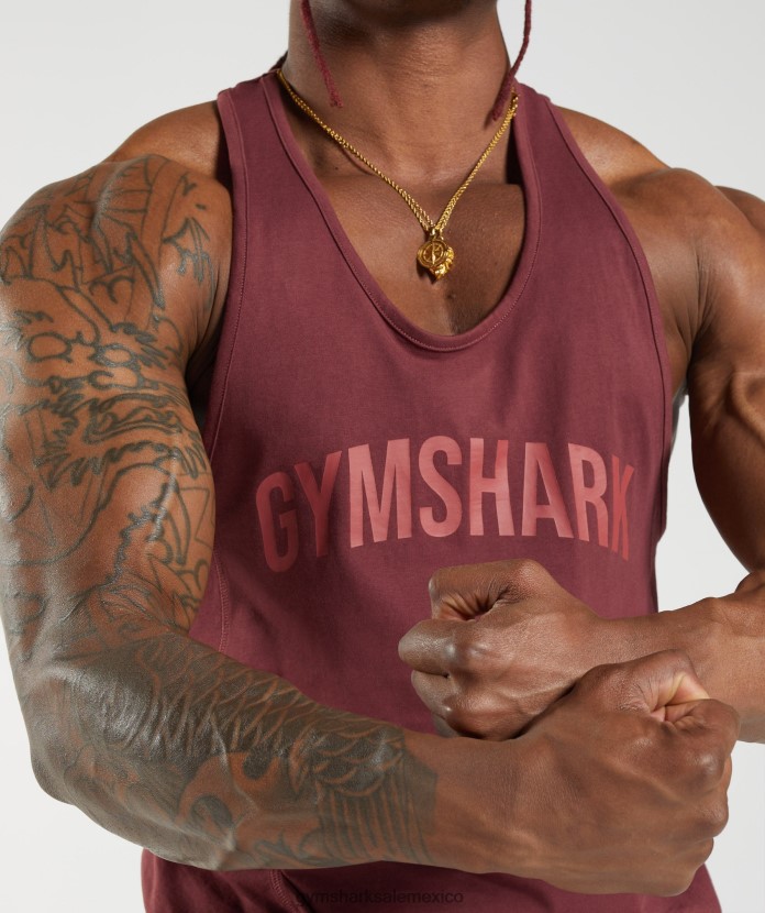Gymshark larguero de poder marrón cereza hombres 04BZTL1003 - Gymshark Sale