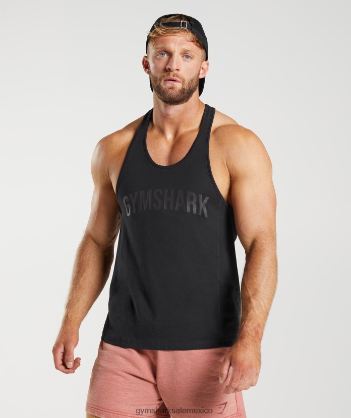 Gymshark larguero de poder negro hombres 04BZTL987 - Gymshark Mexico