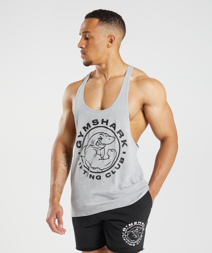 Gymshark larguero heredado Marga gris claro hombres 04BZTL999 - Gymshark México