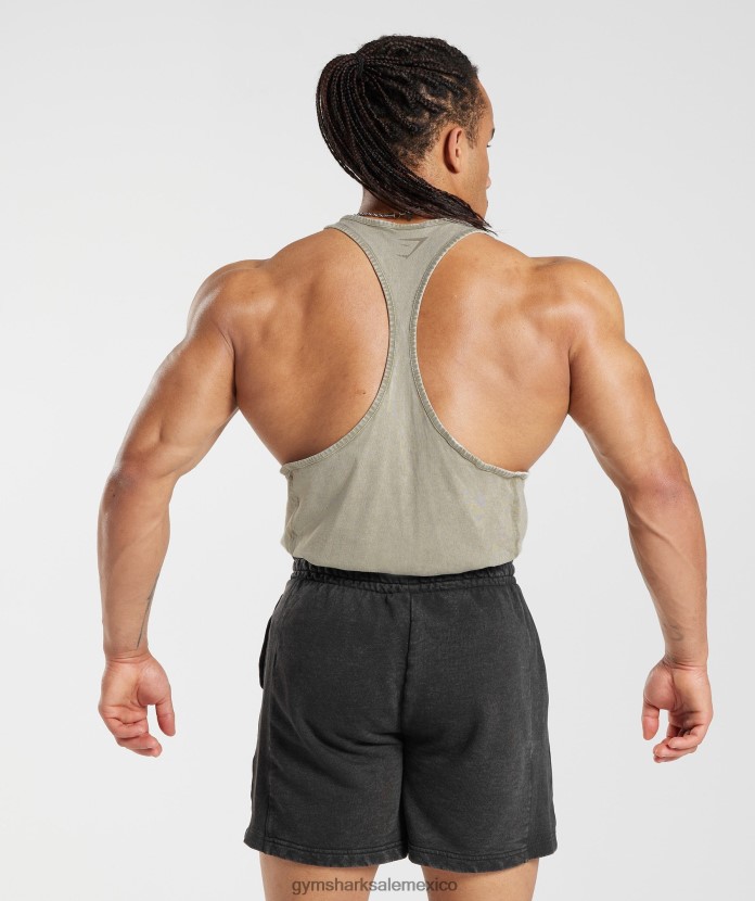 Gymshark larguero lavado a presión marrón crudo hombres 04BZTL976 - Gymshark Mujer