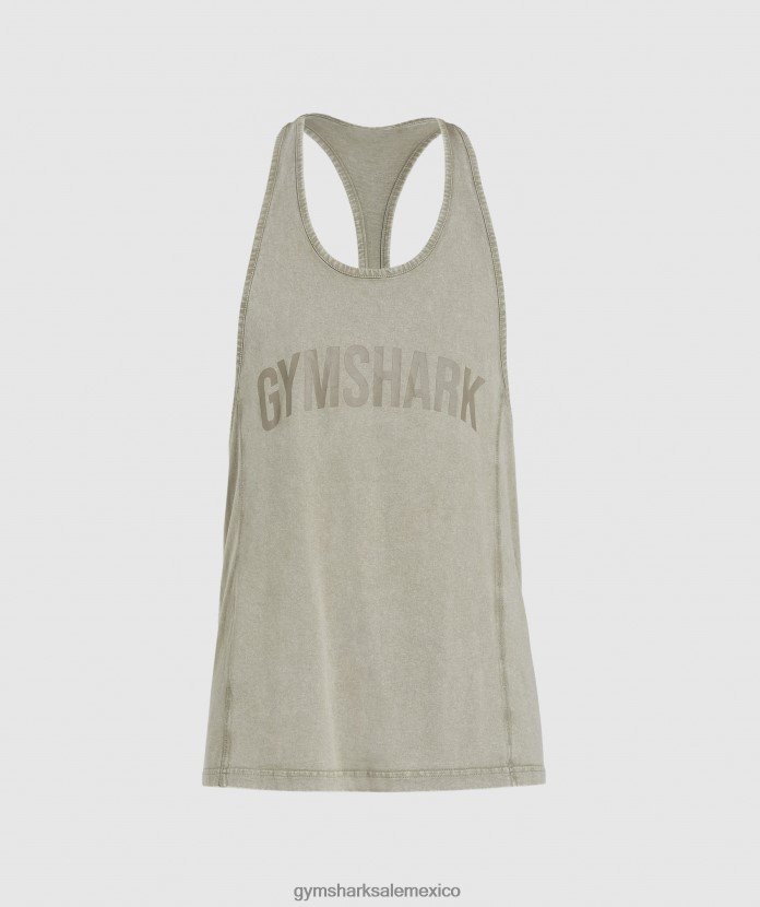 Gymshark larguero lavado a presión marrón crudo hombres 04BZTL976 - Gymshark Mujer