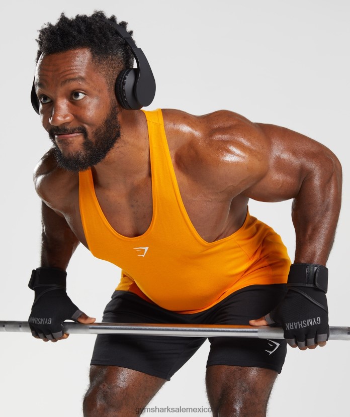 Gymshark reaccionar larguero naranja resplandor solar hombres 04BZTL1025 - Gymshark Hombre