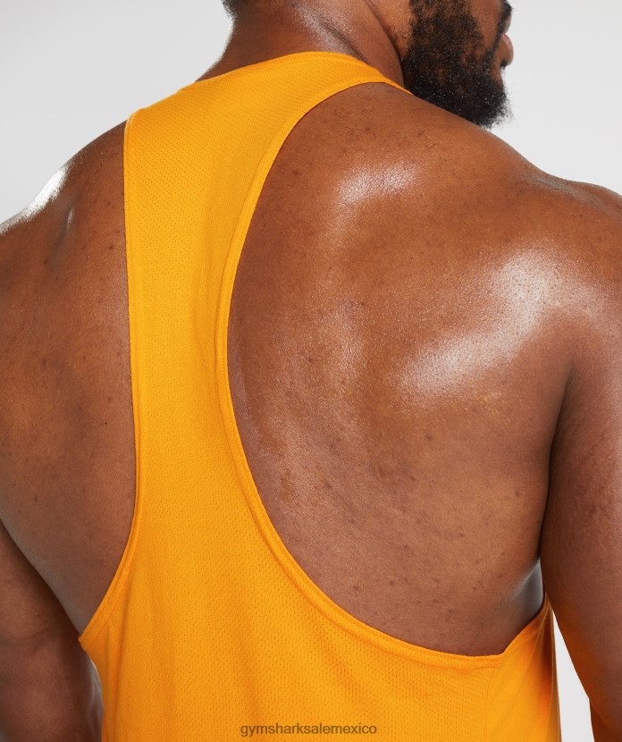 Gymshark reaccionar larguero naranja resplandor solar hombres 04BZTL1025 - Gymshark Hombre