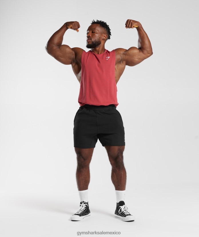 Gymshark reaccionar tanque de brazo abatible rojo secado al sol hombres 04BZTL974 - Gymshark México