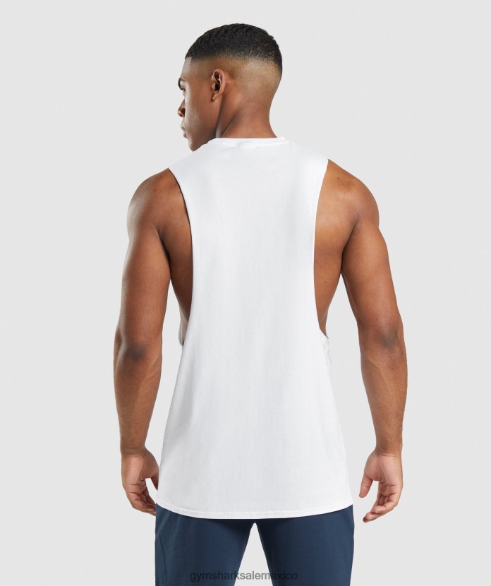 Gymshark tanque de brazo abatible crítico 2.0 blanco hombres 04BZTL901 - Gymshark Mujer