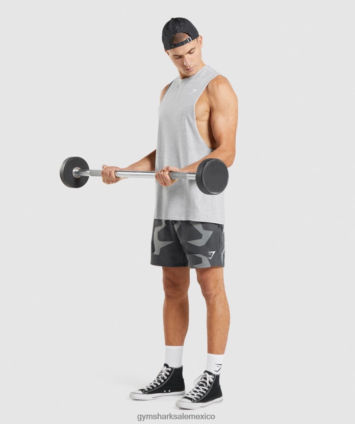 Gymshark tanque de brazo abatible crítico 2.0 marga gris claro hombres 04BZTL887 - Gymshark Mexico