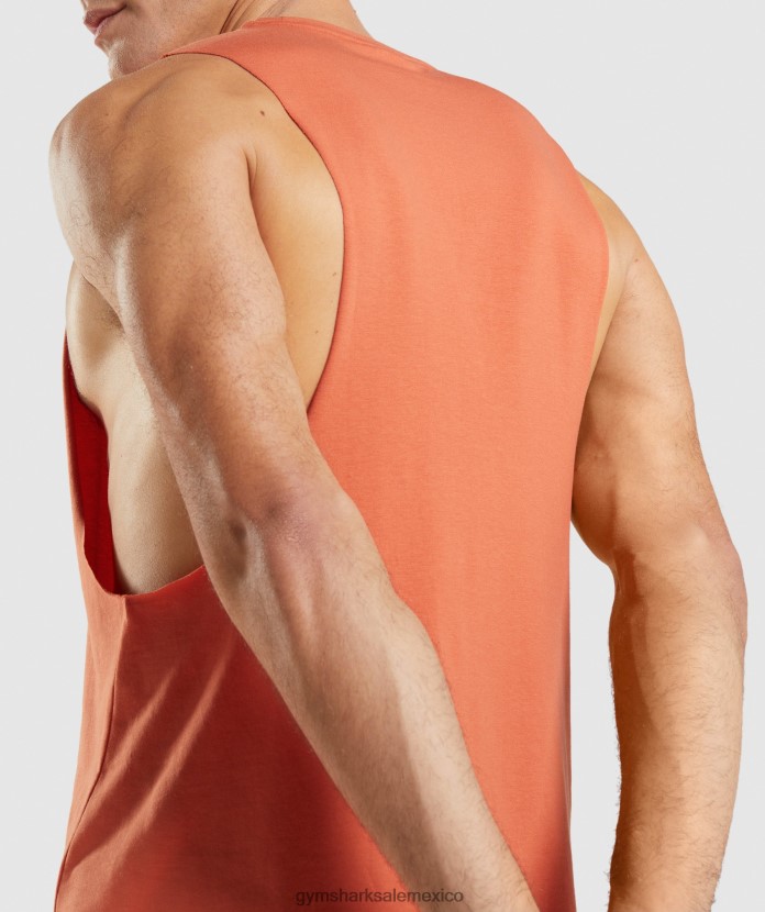Gymshark tanque de brazo abatible crítico naranja arcilla hombres 04BZTL929 - Gymshark México