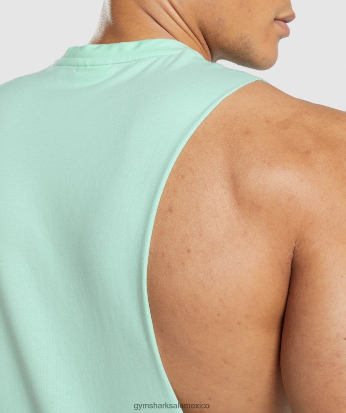 Gymshark tanque de brazo abatible crítico turbo azul hombres 04BZTL941 - Gymshark Mujer