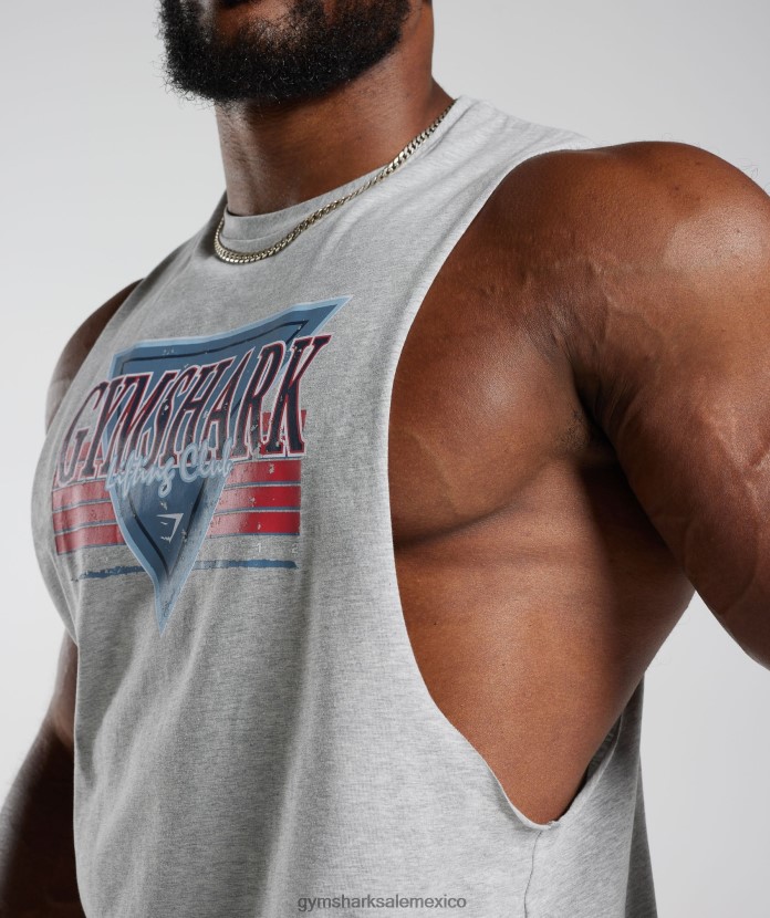 Gymshark tanque de brazo abatible para microondas Marga gris claro hombres 04BZTL886 - Gymshark Mujer