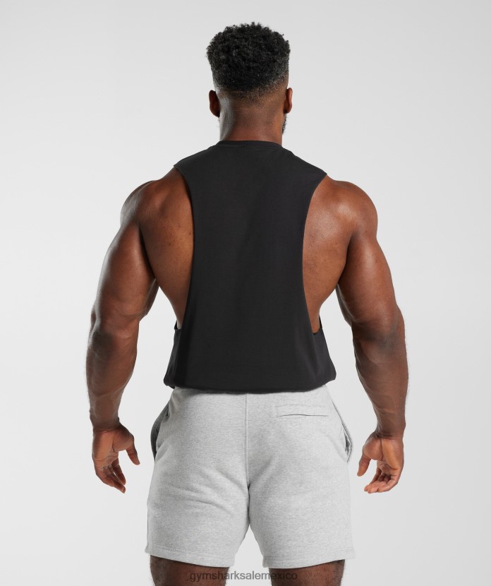 Gymshark tanque de brazo abatible para microondas negro hombres 04BZTL891 - Gymshark Mujer