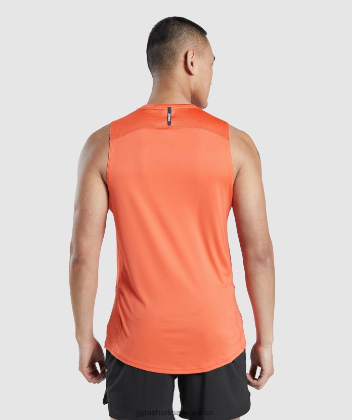 Gymshark tanque de evolución de velocidad naranja papaya hombres 04BZTL928 - Gymshark Sale