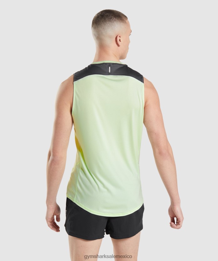 Gymshark tanque de evolución de velocidad pepino verde hombres 04BZTL909 - Gymshark México