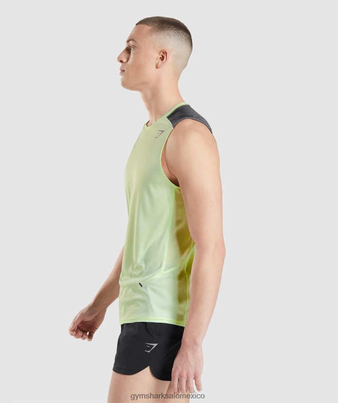 Gymshark tanque de evolución de velocidad pepino verde hombres 04BZTL909 - Gymshark México