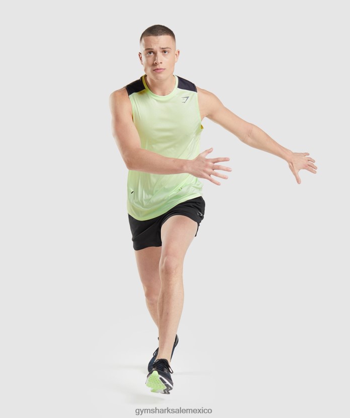 Gymshark tanque de evolución de velocidad pepino verde hombres 04BZTL909 - Gymshark México