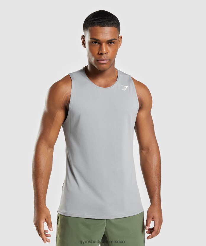 Gymshark tanque de llegada gris ahumado hombres 04BZTL953 - Gymshark Sale