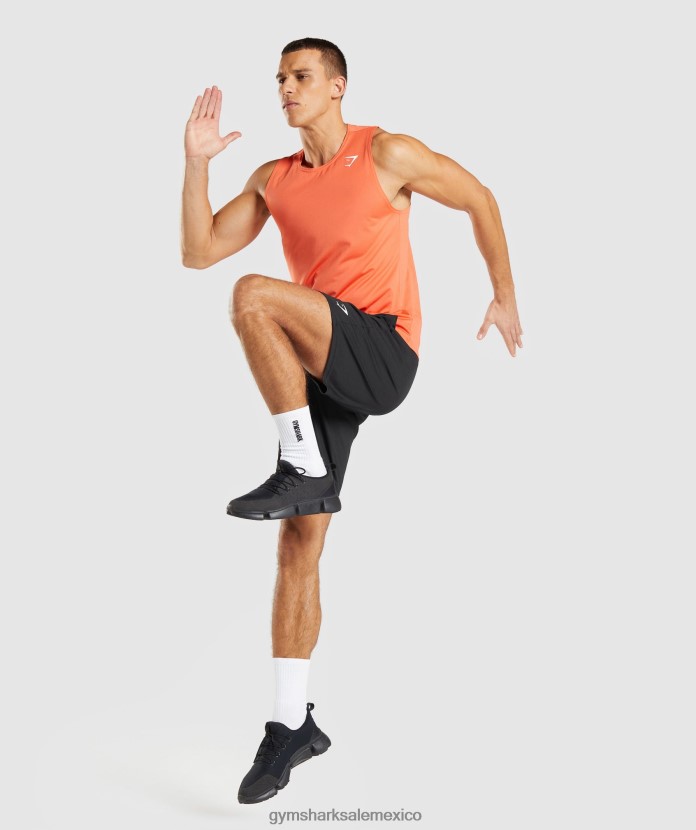 Gymshark tanque de llegada naranja papaya hombres 04BZTL969 - Gymshark México