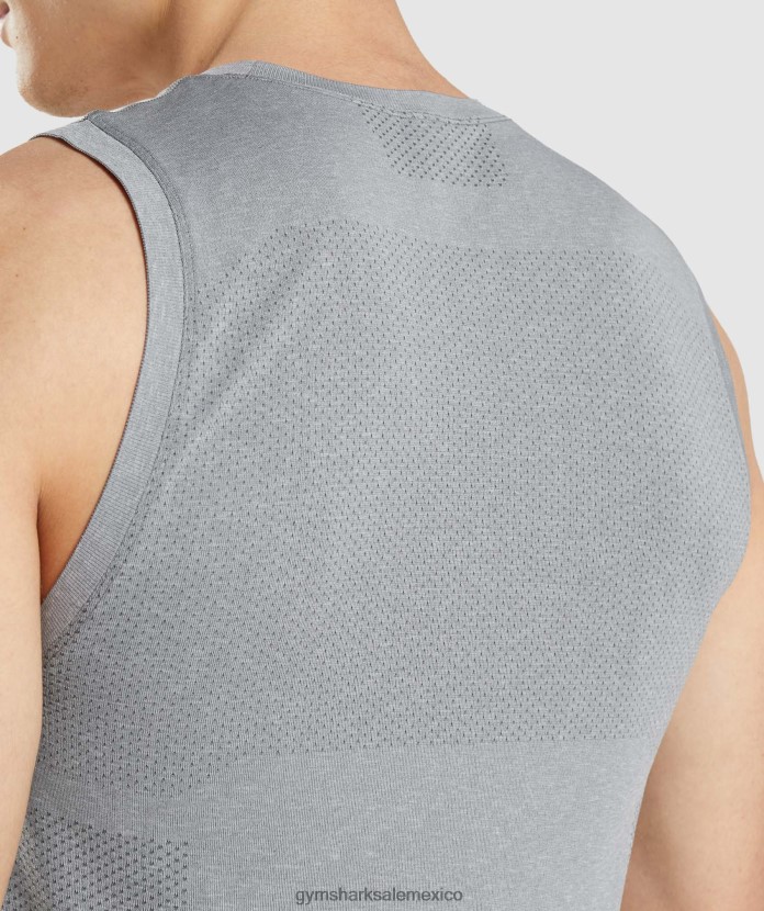 Gymshark tanque ligero vital sin costuras marga gris carbón hombres 04BZTL962 - Gymshark Mexico