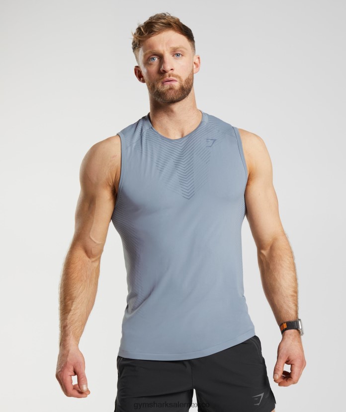 Gymshark tanque ápice gris deriva/azul tarde hombres 04BZTL971 - Gymshark Mujer