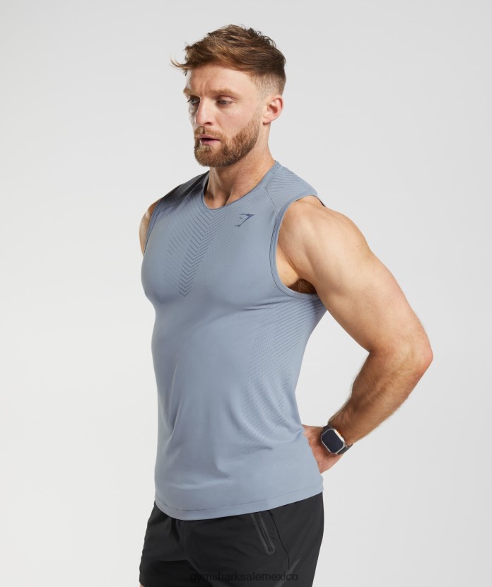 Gymshark tanque ápice gris deriva/azul tarde hombres 04BZTL971 - Gymshark Mujer