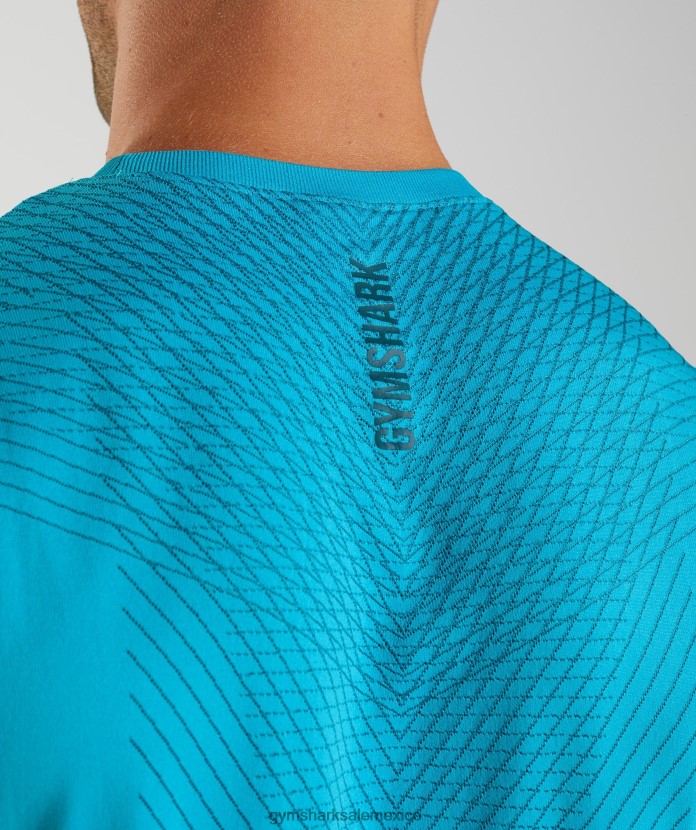 Gymshark tanque sin costuras apex azul tiburón/azul atlántico hombres 04BZTL951 - Gymshark Mujer