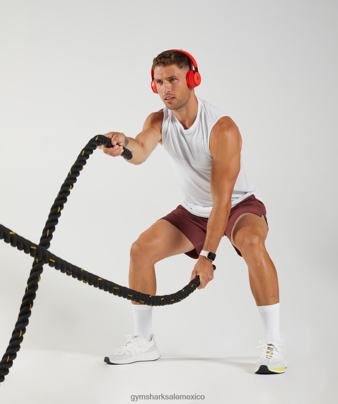 Gymshark tanque sin costuras apex blanco/gris claro hombres 04BZTL899 - Gymshark México