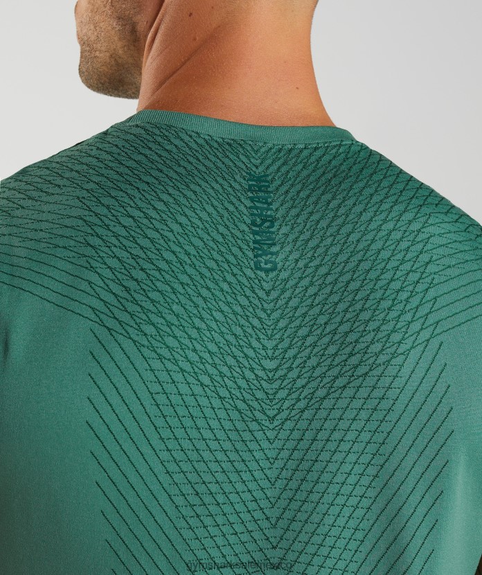 Gymshark tanque sin costuras apex verde hoya/verde bosque hombres 04BZTL910 - Gymshark Hombre