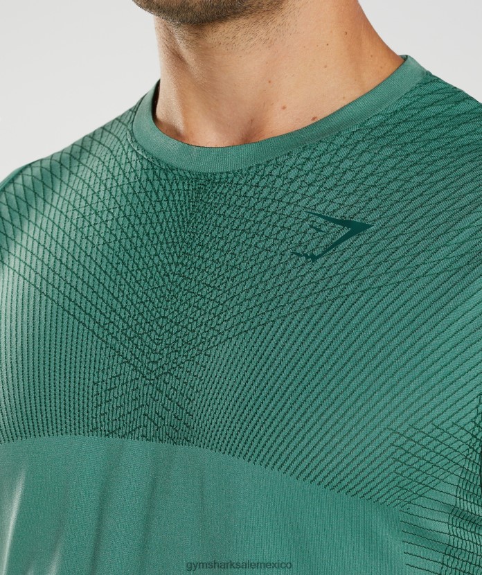 Gymshark tanque sin costuras apex verde hoya/verde bosque hombres 04BZTL910 - Gymshark Hombre