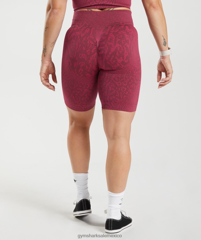 Gymshark Adaptar pantalones cortos de ciclismo sin costuras con animales. arrecife | marrón cereza mujer 04BZTL83 - Gymshark Mexico